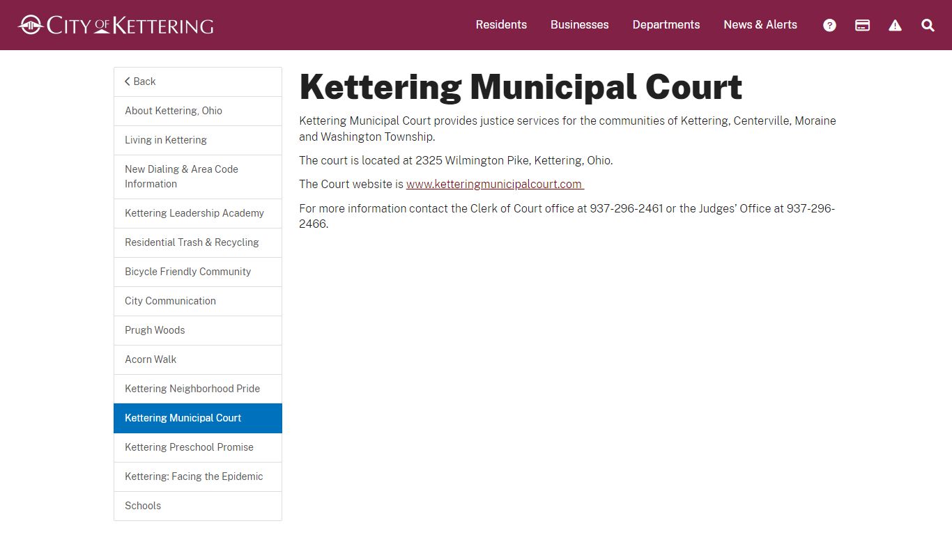 Kettering Municipal Court - Kettering